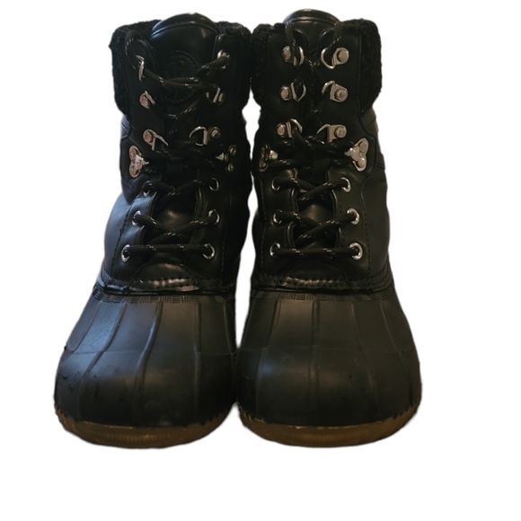 Tommy Hilfiger Women's Rain/Duck Boots Size 8 Black - Picture 1 of 6